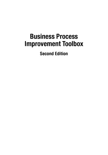 Business Process Improvement Toolbox