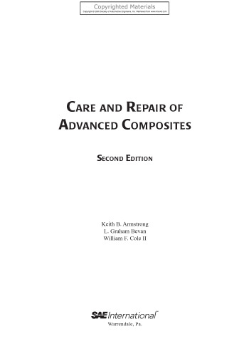 Care and Repair of Advanced Composites