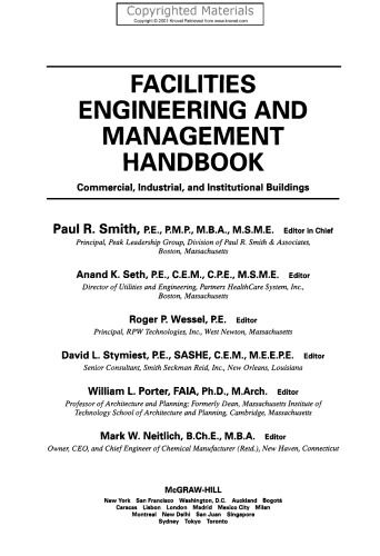 Facilities Engineering and Management Handbook - Commercial, Industrial, and Institutional Buildings