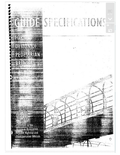 LRFD Guide Specifications for the Design of Pedestrian Bridges