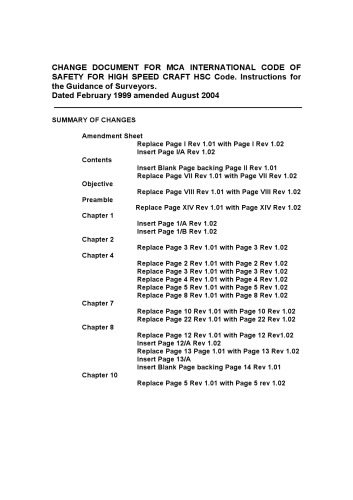 International Code of Safety for High-Speed Craft - HSC Code 1994