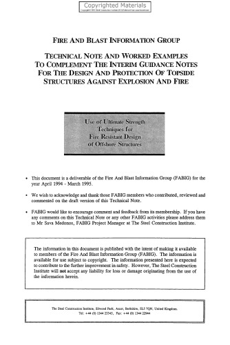 Use of Ultimate Strength Techniques for Fire Resistant Design of Offshore Structures