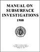 Manual on Subsurface Investigations