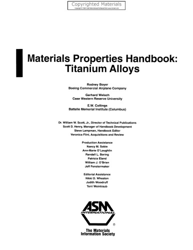 Materials Properties Handbook - Titanium Alloys