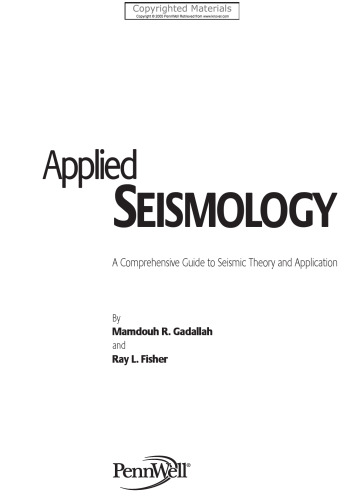 Applied Seismology - A Comprehensive Guide to Seismic Theory and Application