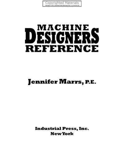 Machine Designers Reference