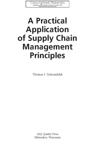 Practical Application of Supply Chain Management Principles