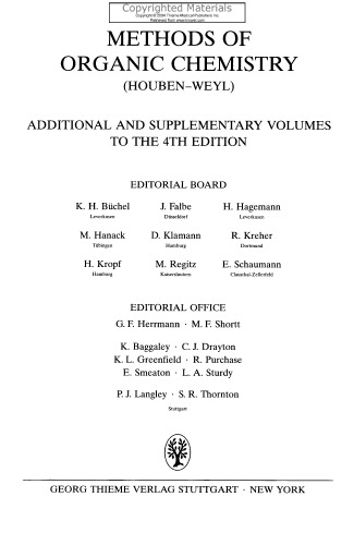 Houben-Weyl Methods in Organic Chemistry, Volume E22, - Synthesis of Peptides and Peptidomimetics, Volumes 1-5