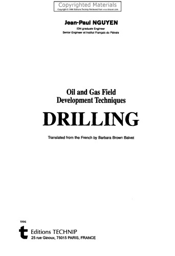 Drilling - Oil and Gas Field Development Techniques
