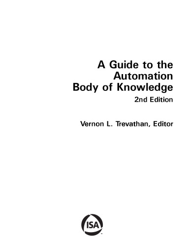 A Guide to the Automation Body of Knowledge