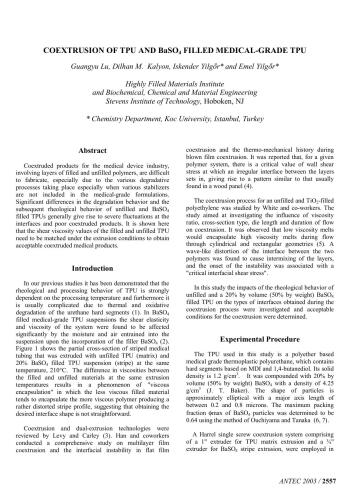 ANTEC 2003 Plastics: Annual Technical Conference, Volume 2: Materials