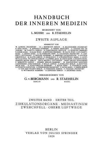 Zirkulationsorgane Mediastinum · Zwerchfell Luftwege · Lungen · Pleura: Erster Teil