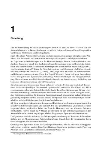 Car Multimedia Systeme Modell-basiert testen mit SysML