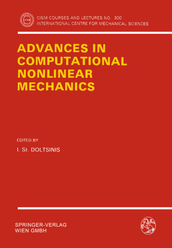 Advances in Computational Nonlinear Mechanics