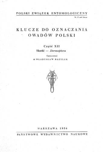 Część XII - Dermaptera