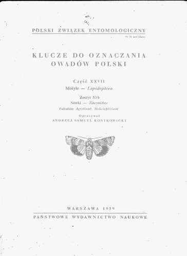 Część XXVII - Lepidoptera (zaplanowano 66 zeszytów) 53b