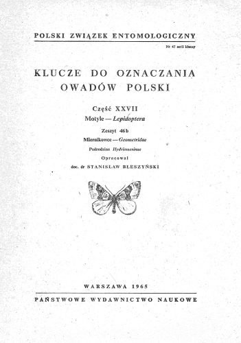 Część XXVII - Lepidoptera (zaplanowano 66 zeszytów) 46b