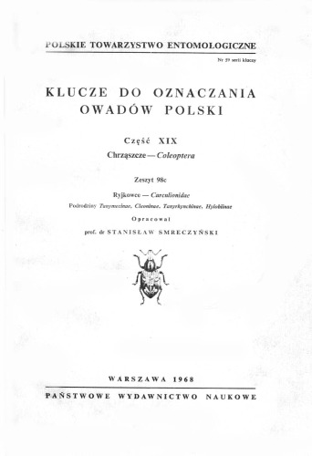 Część XIX - Coleoptera (zaplanowano 100 zeszytów) 98c