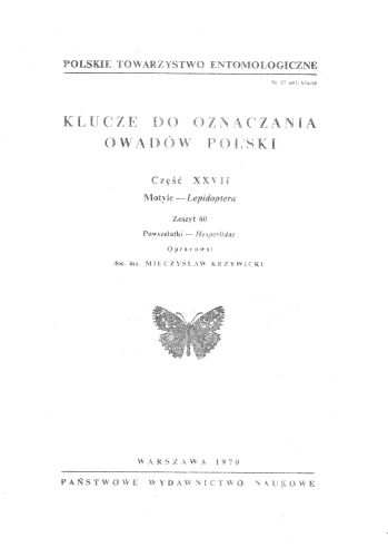 Część XXVII - Lepidoptera (zaplanowano 66 zeszytów) 60