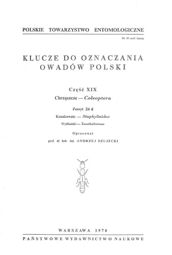 Część XIX - Coleoptera (zaplanowano 100 zeszytów) 24d