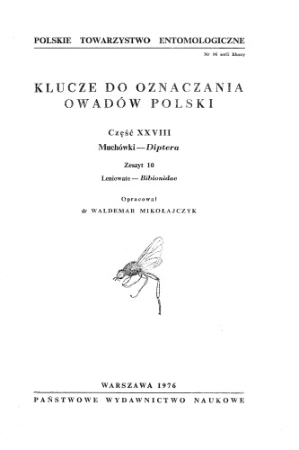 Część XXVIII - Diptera (zaplanowano 78 zeszytów) 10