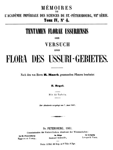 Tentamen Florae Ussuriensis.