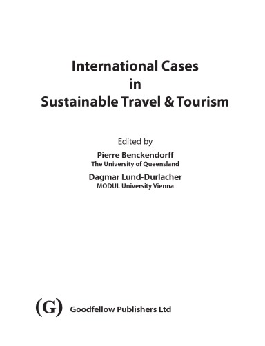International Cases in Sustainable Travel & Tourism