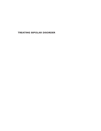 Treating bipolar disorder : a clinician's guide to interpersonal and social rhythm therapy