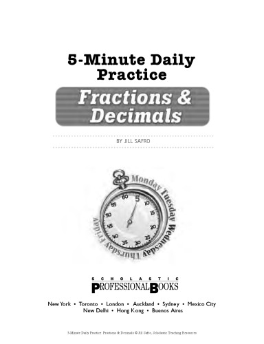 5-minute daily practice : fractions & decimals