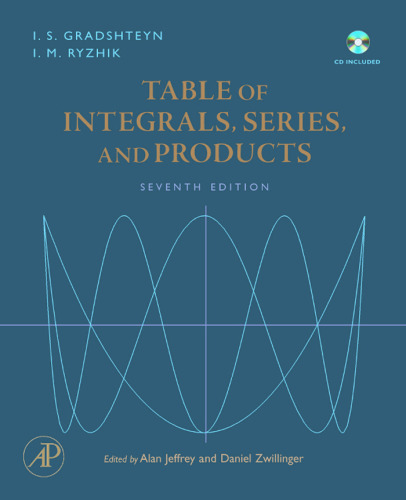 Table of integrals, series and products