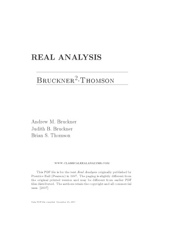 Real analysis