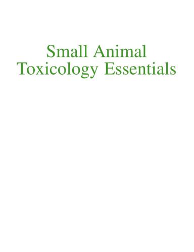 Small animal toxicology essentials