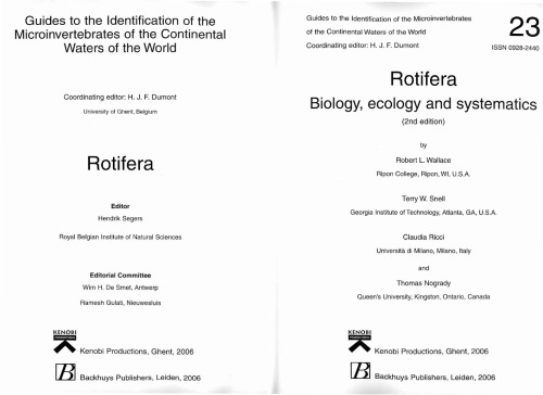 Rotifera : biology, ecology and systematics