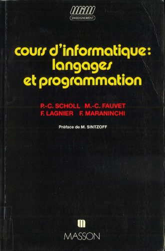 Cours d'informatique : langages et programmation