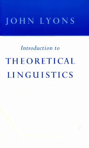 Introduction to Theoretical Linguistics
