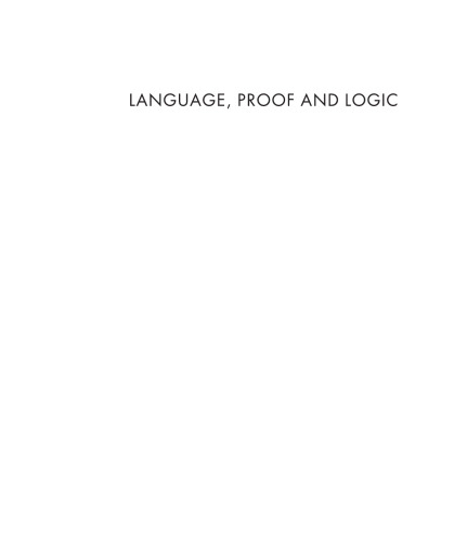 Language, Proof and Logic