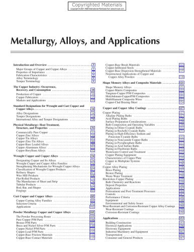 ASM Specialty Handbook - Copper and Copper Alloys
