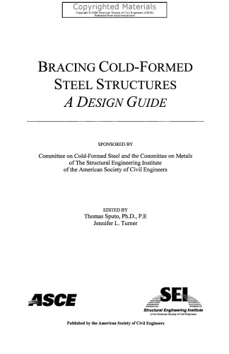 Bracing Cold-Formed Steel Structures - A Design Guide