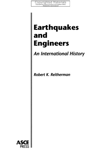 Earthquakes and Engineers - An International History