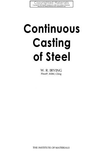 Continuous Casting of Steel
