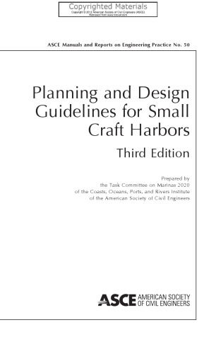 Planning and Design Guidelines for Small Craft Harbors