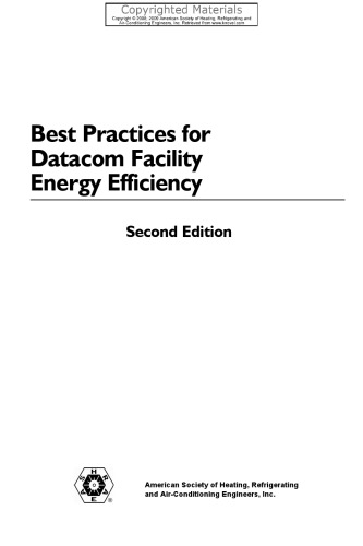 Best Practices for Datacom Facility Energy Efficiency