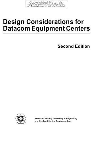 Design Considerations for Datacom Equipment Centers
