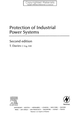 Protection of Industrial Power Systems (2nd Edition)