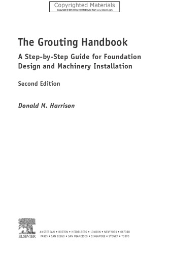 Grouting Handbook - A Step-by-Step Guide for Foundation Design and Machinery Installation (2nd Edition)