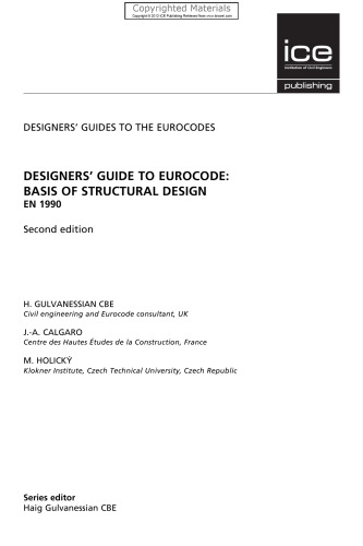 Designers' Guide to Eurocode - Basis of Structural Design EN 1990 (2nd Edition)