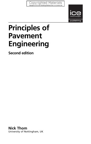 Principles of Pavement Engineering (2nd Edition)