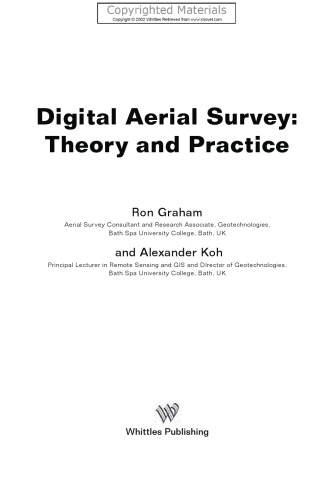 Digital Aerial Survey - Theory and Practice