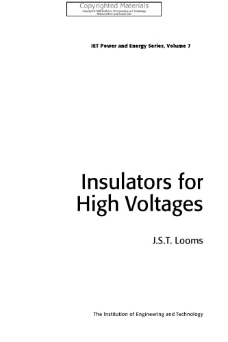 Insulators for High Voltages