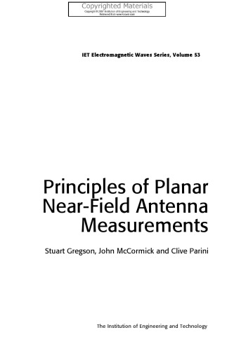 Principles of Planar Near-Field Antenna Measurements